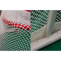 Сетка хоккейная  "KV.REZAC" арт.31965359, a:1.88 b:1.24 c:2.58 d:4.18м, нить 3 мм ПП бел.