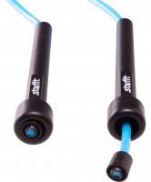 Скакалка RP-101 ПВХ с плаcтиковой ручкой, синяя, 3 м