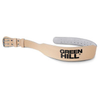 Пояс тяжелоатлетический "GREEN HILL" арт. WLB-6426-XXL, 6 дюйм, р.XXL (дл.125 см), нат. кожа, коричн