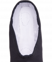 Балетки концертные AS-302, текстиль, черный, детский