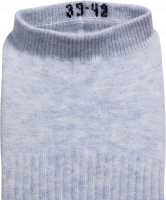 Носки низкие SW-205, голубой меланж/светло-серый меланж, 2 пары