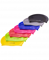 Шапочка для плавания, силикон, красный