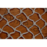 Сетка-гаситель хоккейн. "KV.REZAC" арт.31975185, a:1.80 b:1.20 c:2.58 d:4.18м, нить 3,5 мм ПА бел.