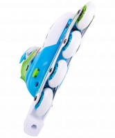 Ролики раздвижные Twist Green, алюминиевая рама