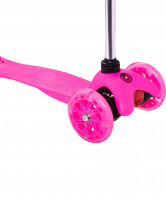 Самокат 3-колесный Zippy 2.0 3D 120/80 мм, розовый