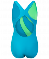 Купальник для плавания SC-5935 Flow, детский, совместный со вставками, бирюз./салат., 32-42