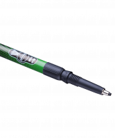 Палки для скандинавской ходьбы Rainbow, 77-135 см, 2-секционные, чёрный/ярко-зелёный