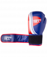 Перчатки боксерские Knockout BGK-2266, 14 oz, к/з, синий