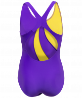 Купальник для плавания SC-5935 Flow, детский, совместный со вставками, фиол./жел, 32-42