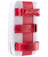 Макивара, 2 ручки, кожзам, красно-белый