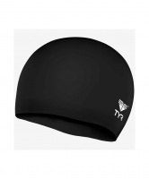 Шапочка плавательная Wrinkle Free Junior Silicone Cap, силикон, LCSJR/001, черный