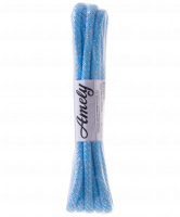 Скакалка для для художественной гимнастики RGJ-304, 3м, голубой/серебряный, с люрексом