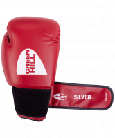 Перчатки боксерские SILVER BGS-2039, 10oz, к/з, красный