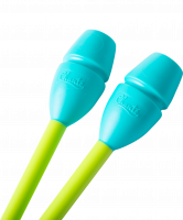 Булавы для художественной гимнастики Exam, 40,5 см, аквамарин/лайм