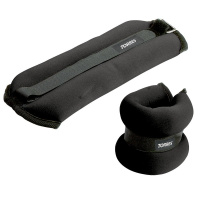 Утяжелители универсальные"TORRES 3 кг" арт.PL110183, эрг. форма,неопрен, металл. песок, черный