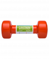 Гантель виниловая DB-101 1,5 кг, оранжевая