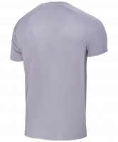 Футболка тренировочная JTT-1041-081, полиэстер, серый/белый