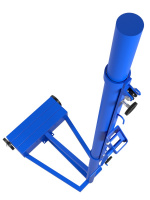 Стойка волейбольная МОБИЛЬНАЯ без противовесов, с механическим натяжением, на колесах