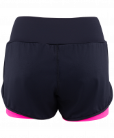 Шорты гимнастические Betta двойные, черный/розовый
