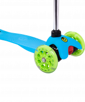 Самокат 3-колесный Zippy 2.0 3D 120/80 мм, голубой