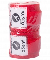 Бинт боксерский, 2,5 м, хлопок, красный