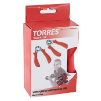 Эспандер кистевой "TORRES" арт.PL5003, пара, метал. пружина, эргономичные ручки, красный